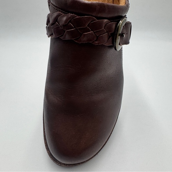 Aetrex Brown Leather Mules Slip-On Comfort - Picture 10 of 16